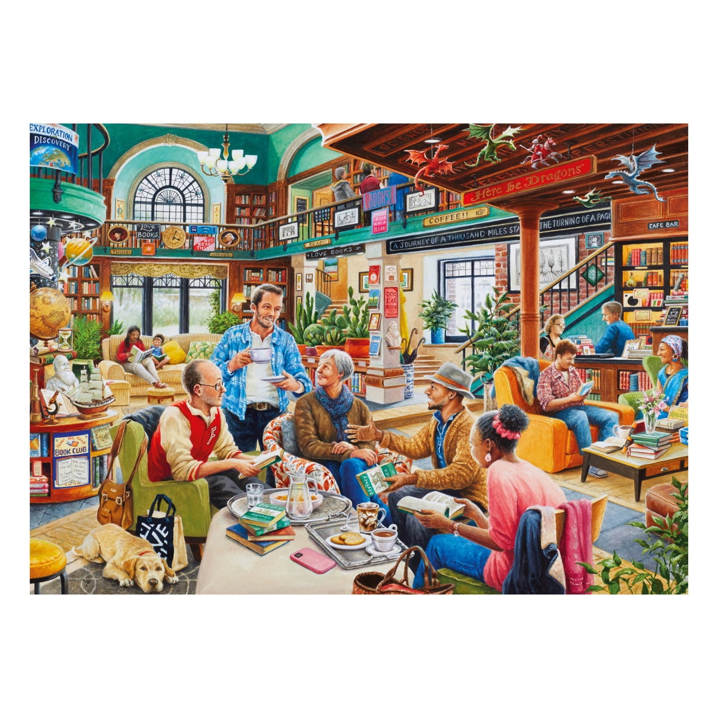 'Turn the Page' Bookclub 1,000pc jigsaw puzzle