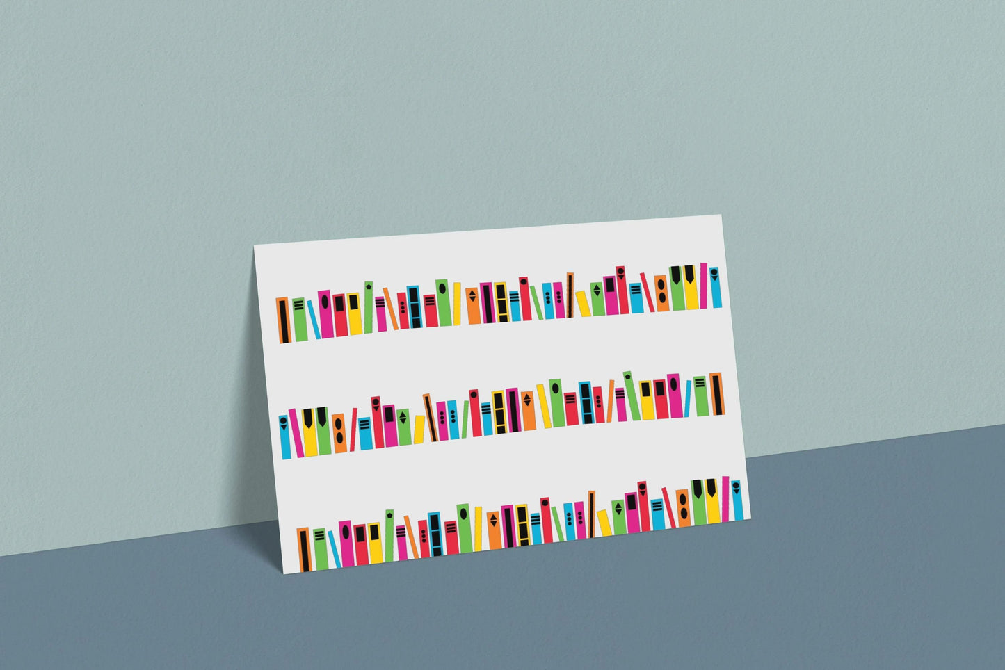 'Books' A6 postcard