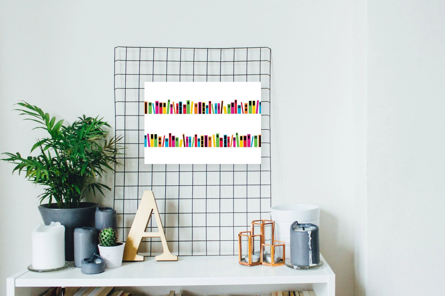 'Books' A3 art print