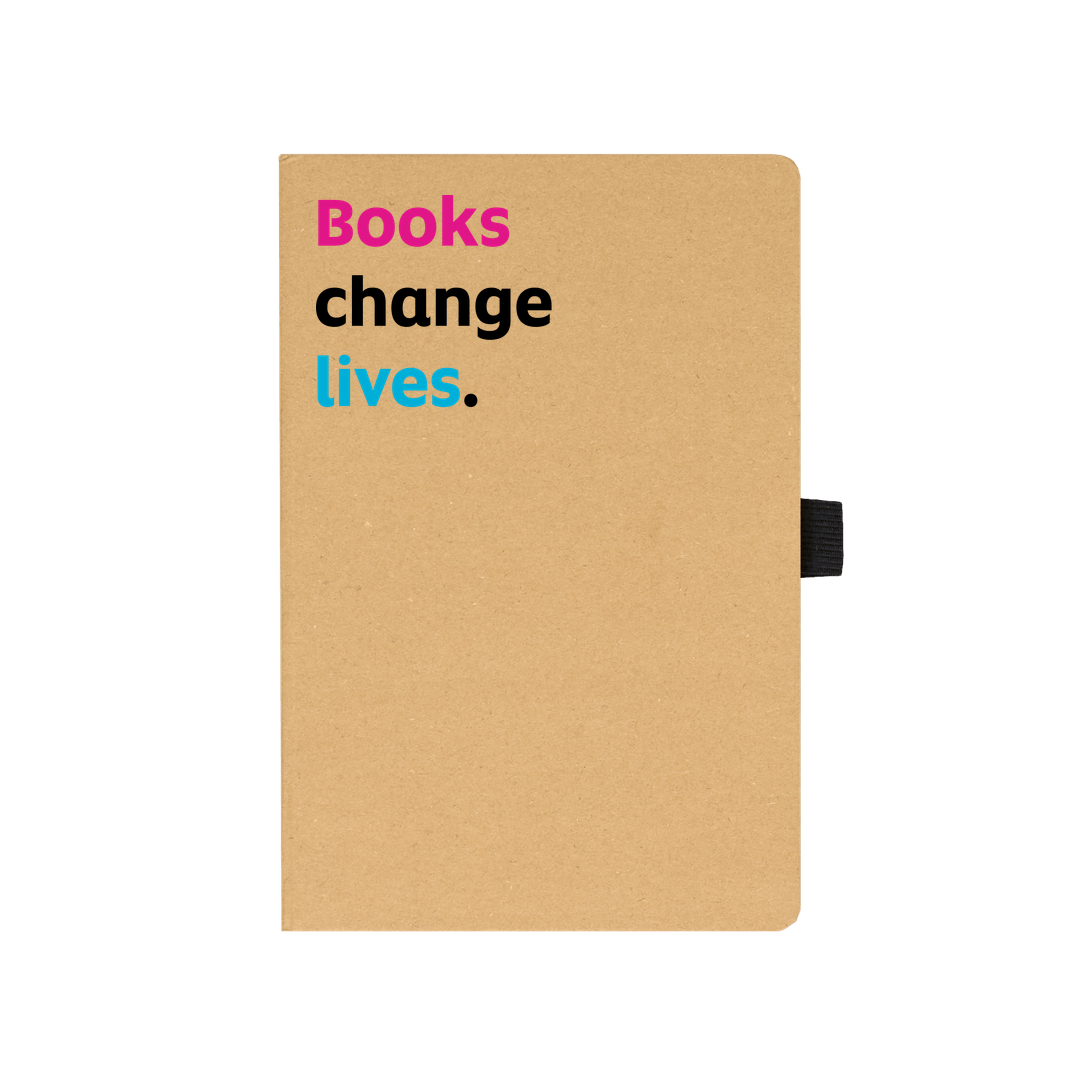 'Books change lives' notebook