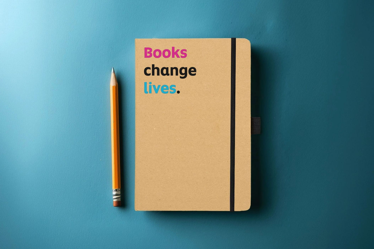 'Books change lives' notebook