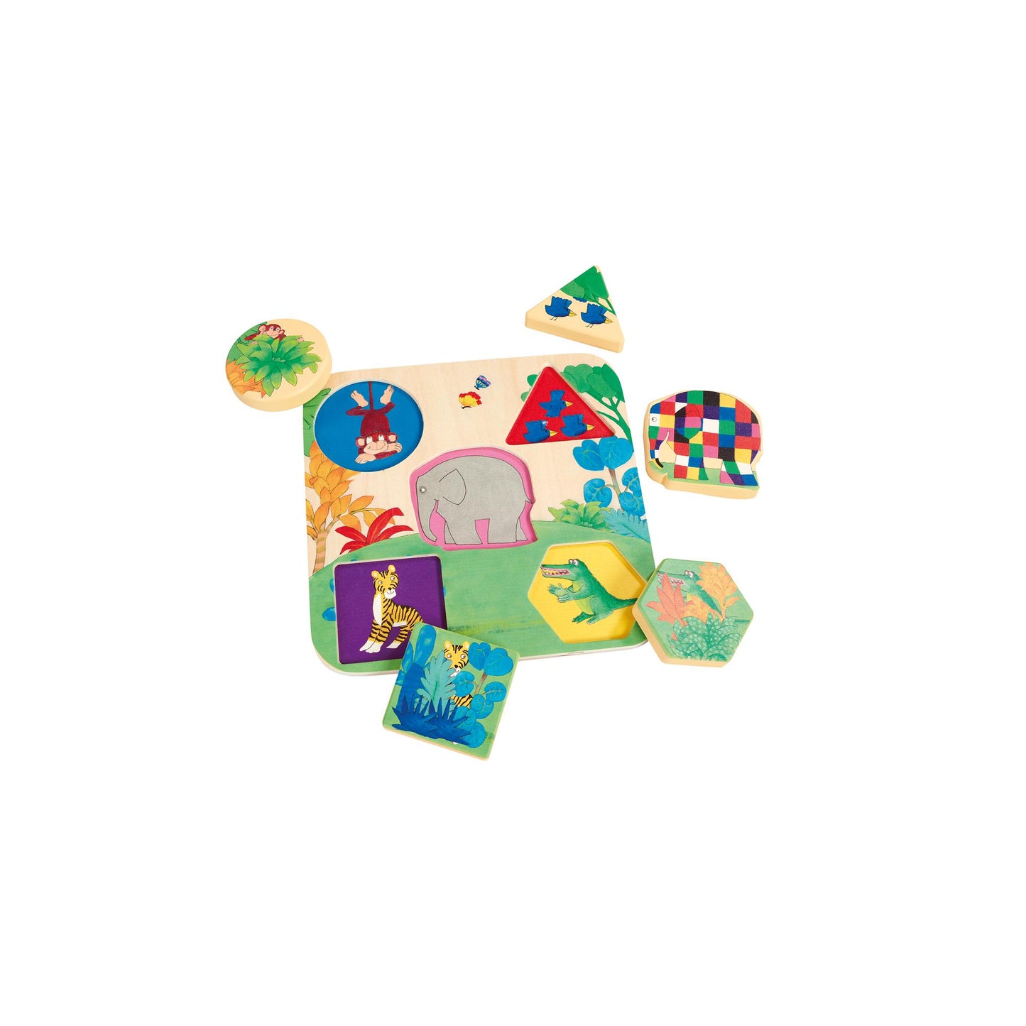 Elmer wooden shape puzzle