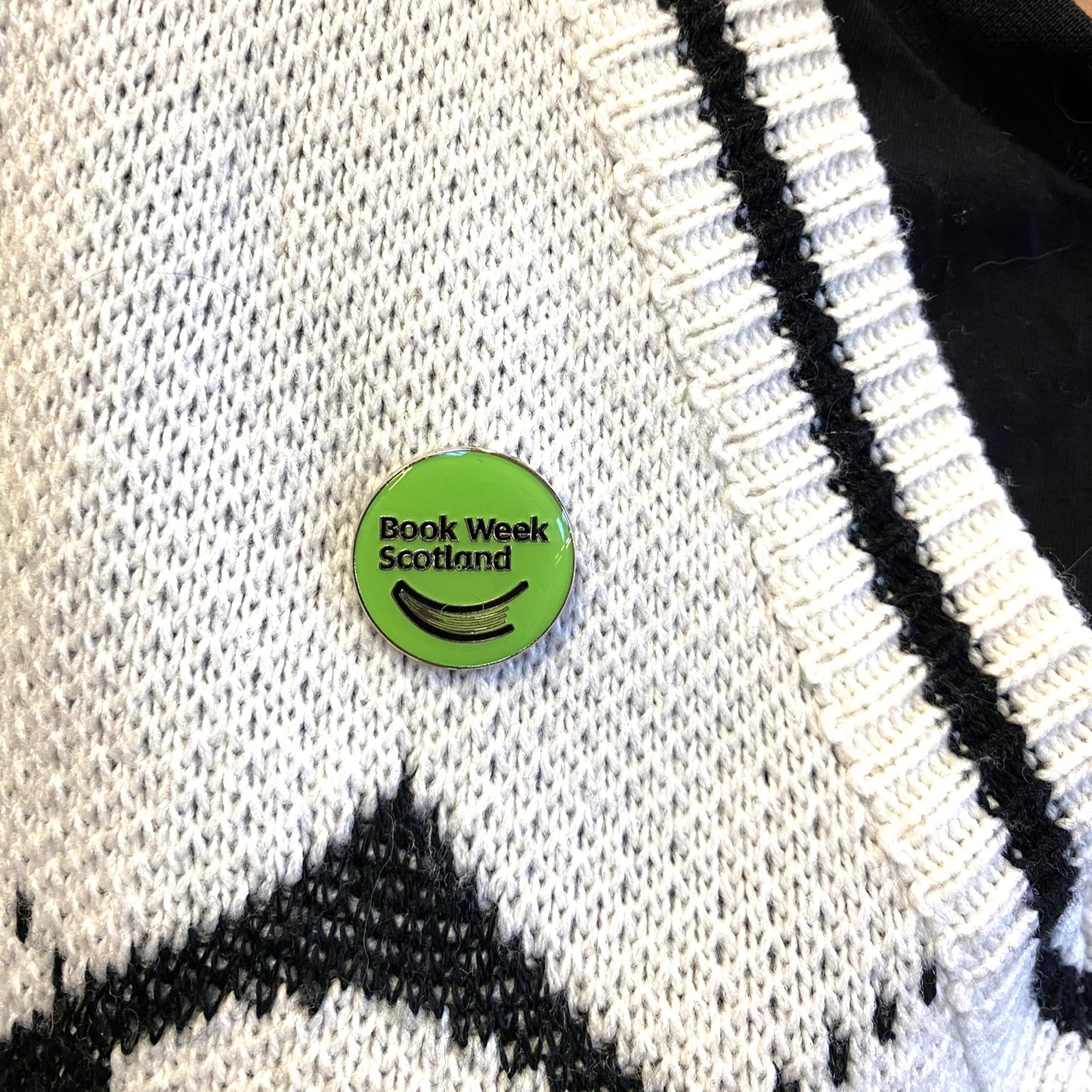 Book Week Scotland pin badge