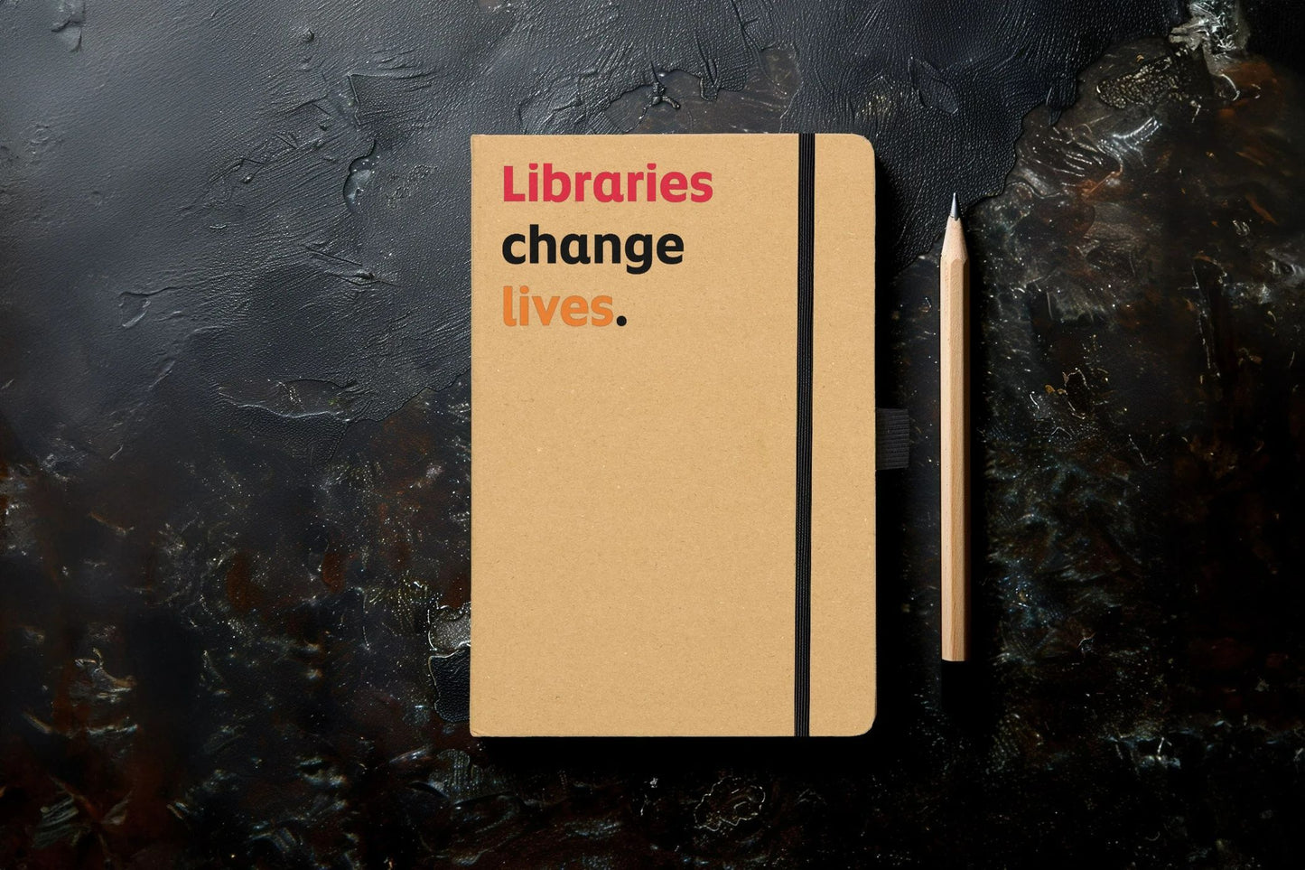 'Libraries change lives' notebook