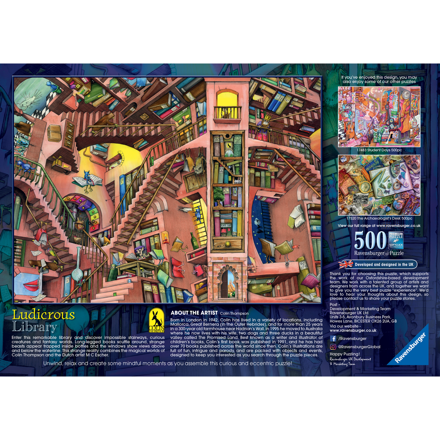 Ludicrous Library 500pc jigsaw puzzle