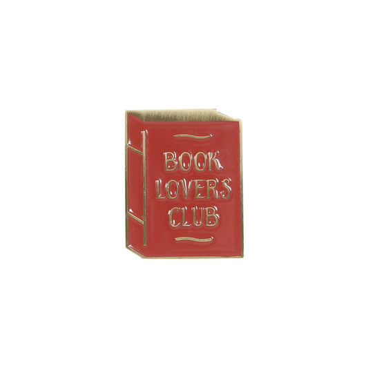 Book Lovers Club metal pin badge