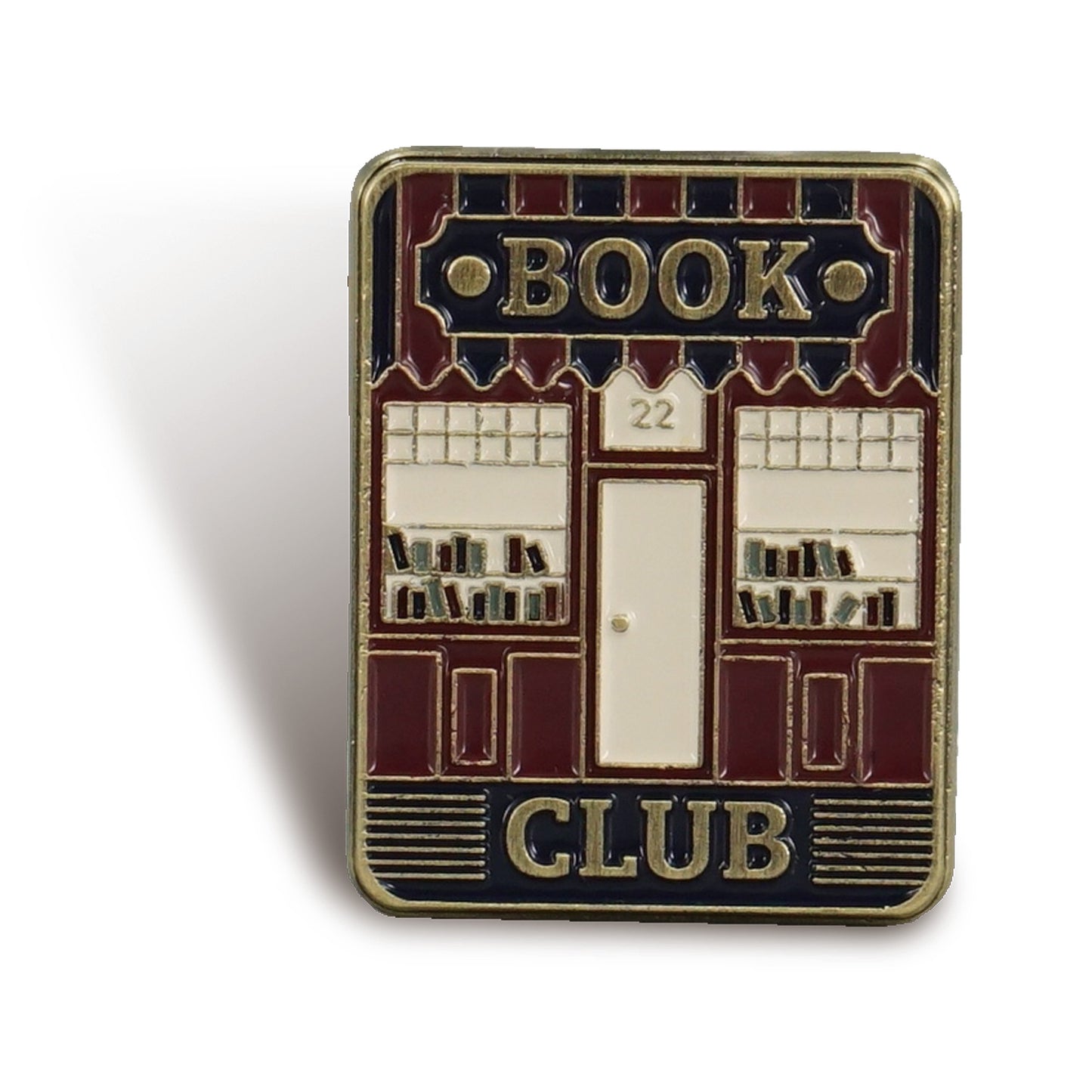Book Club metal pin badge