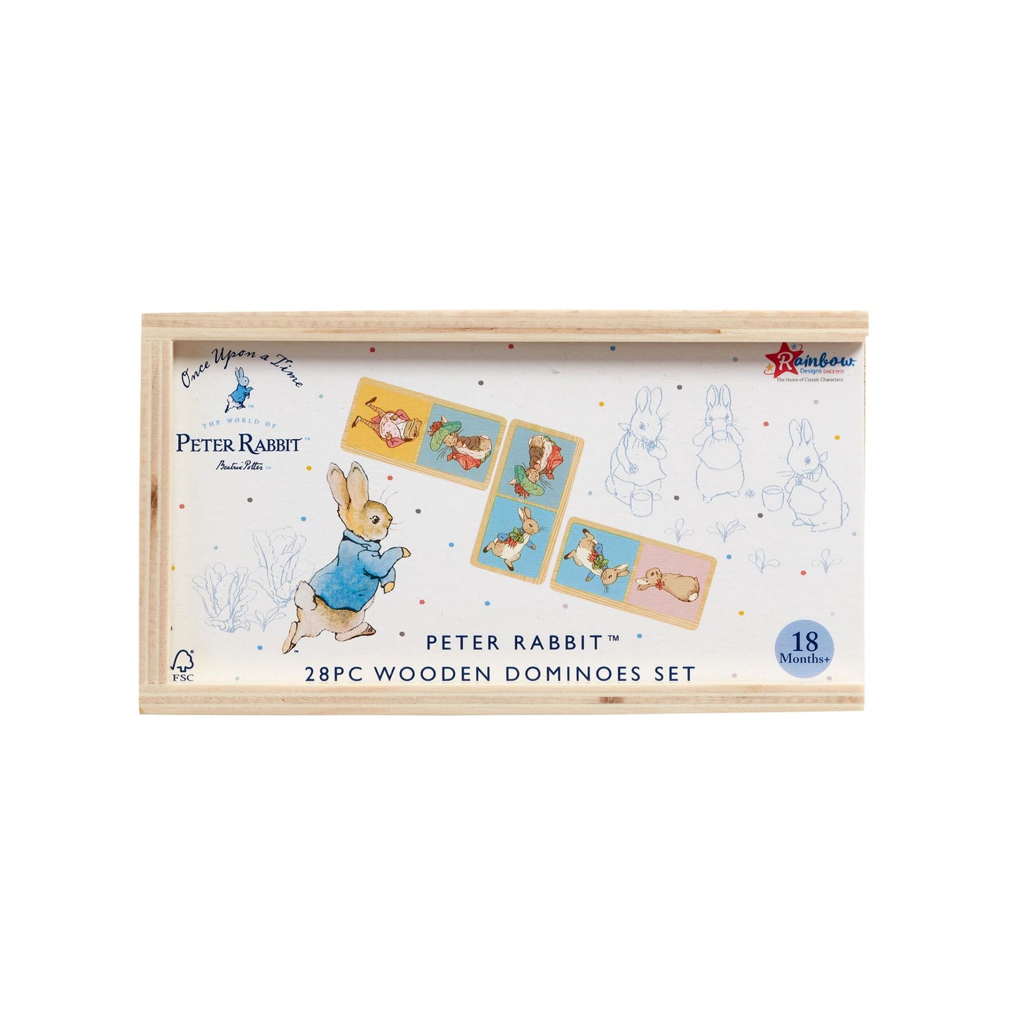 Peter Rabbit Wooden Dominoes Set