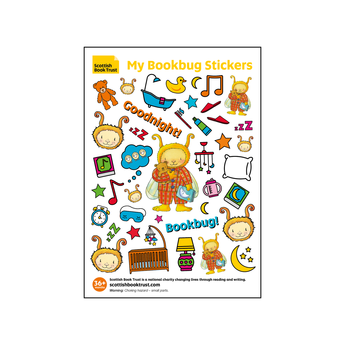 My Bookbug Sticker Sheet – Bedtime