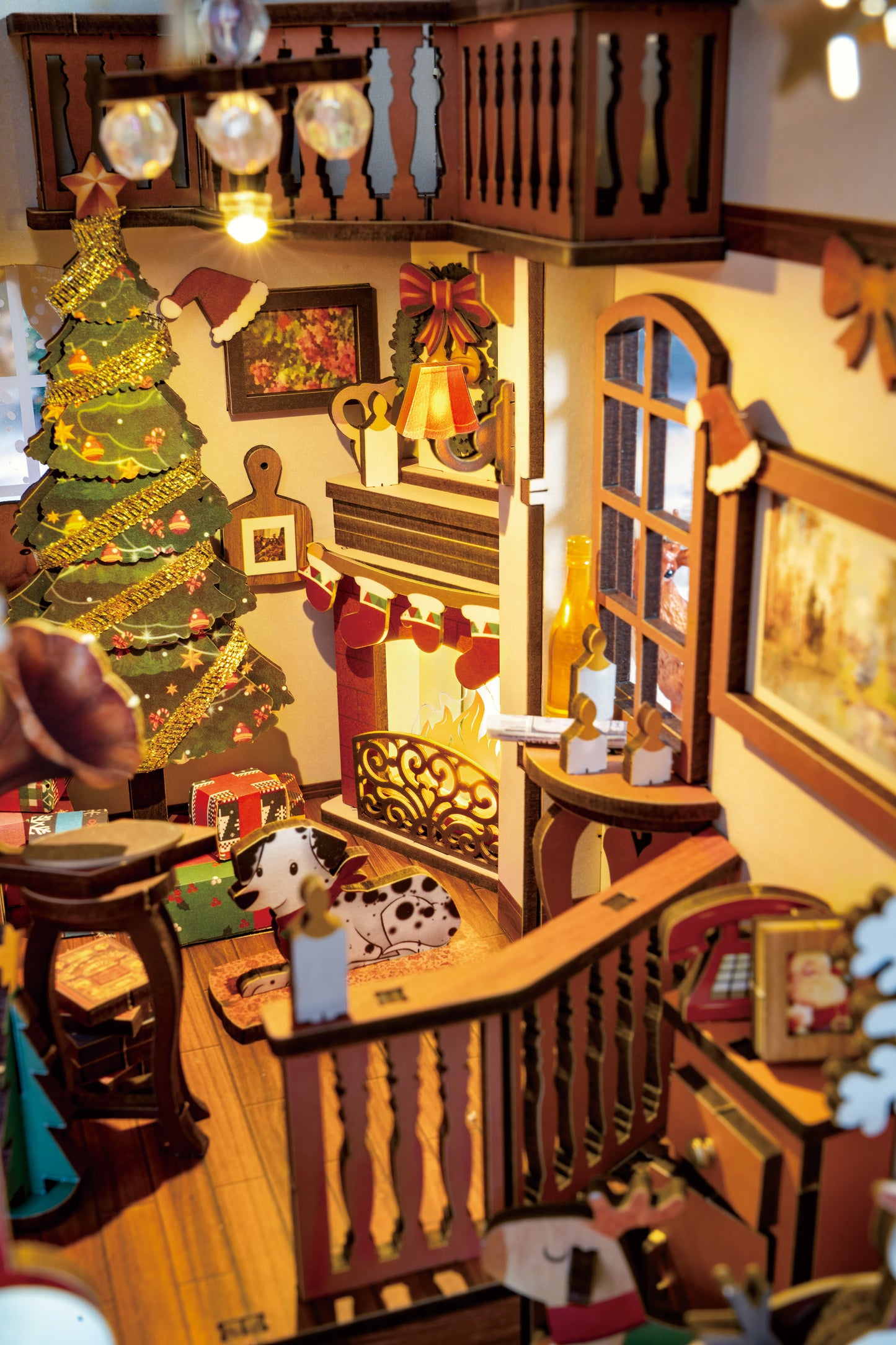 Christmas Indoor Scene Book Nook Kit