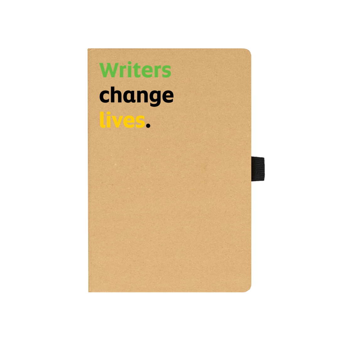 'Writers change lives' notebook