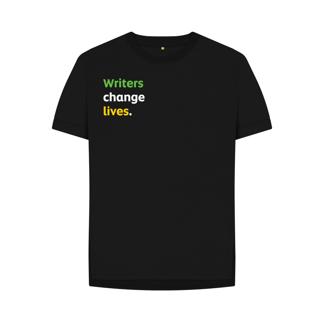 Women's T-shirt – Writers change lives (black)
