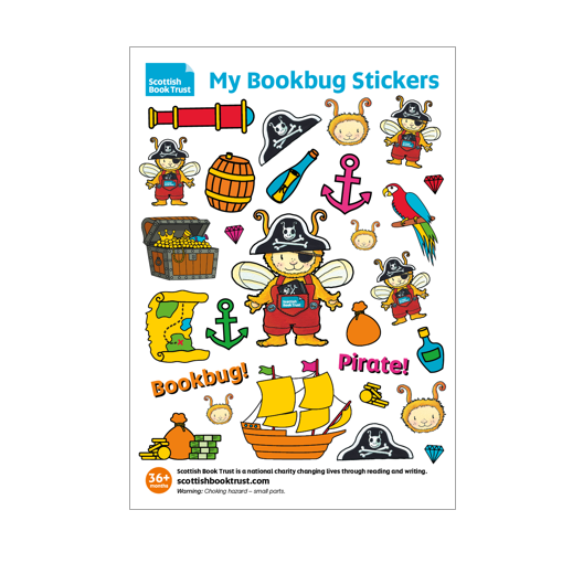 My Bookbug Sticker Sheet – Pirate