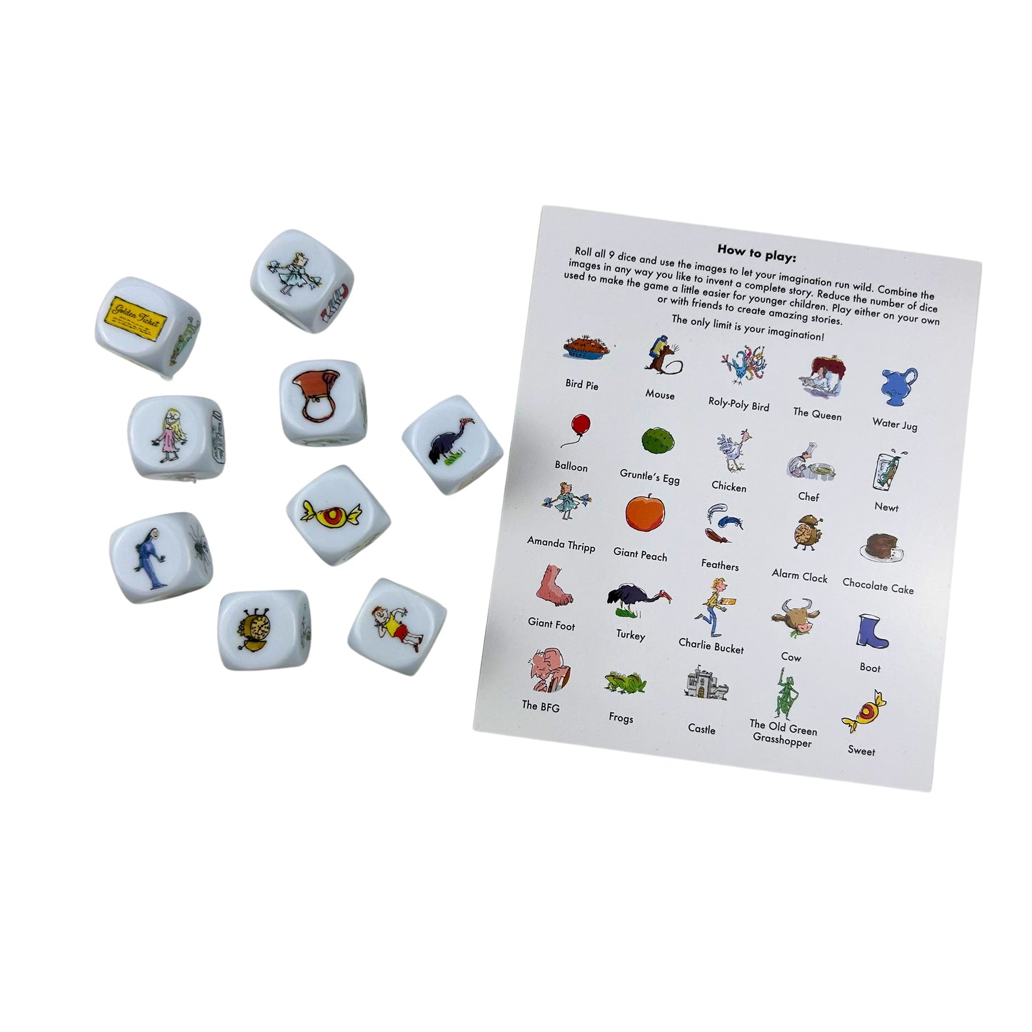 Roald Dahl Swashboggling Story Dice Game