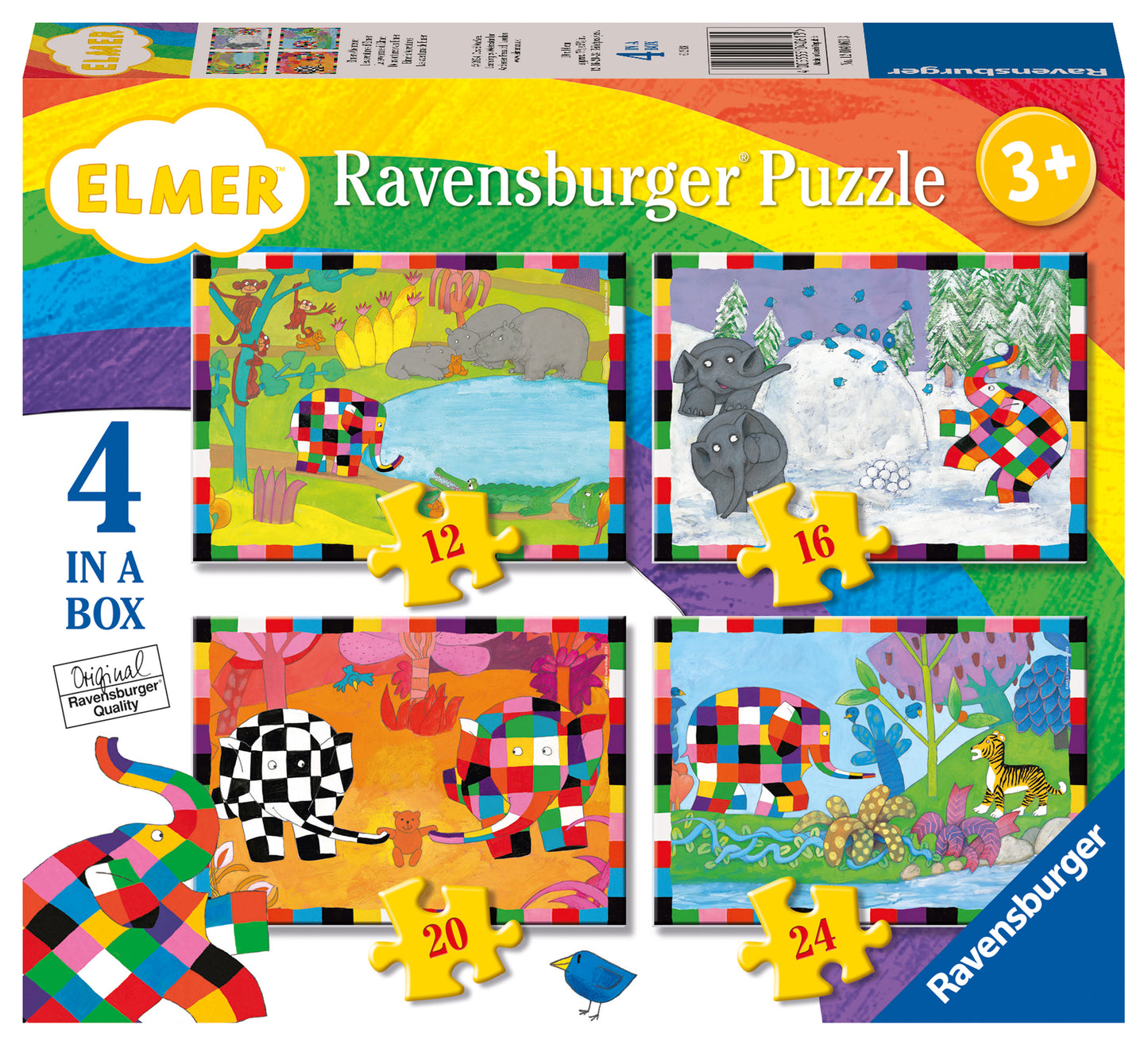 Elmer 4 in a box jigsaw puzzle