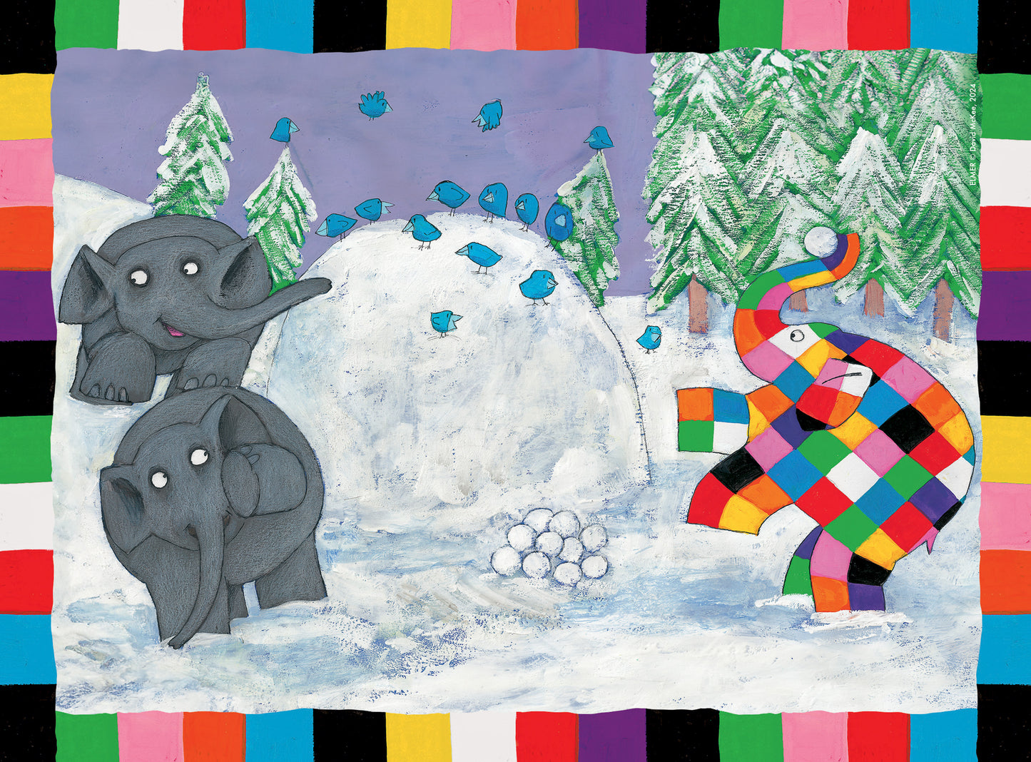 Elmer 4 in a box jigsaw puzzle