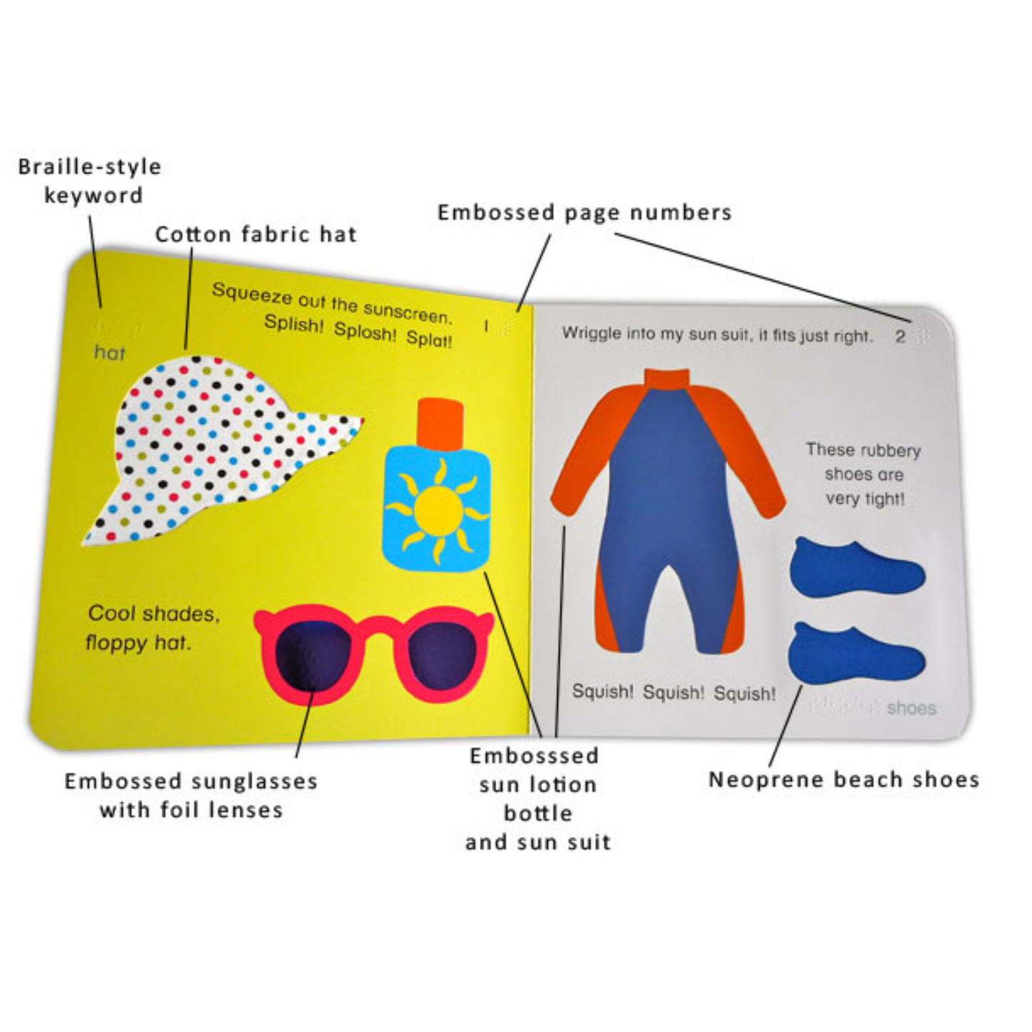 Off to the Beach! Tactile Book