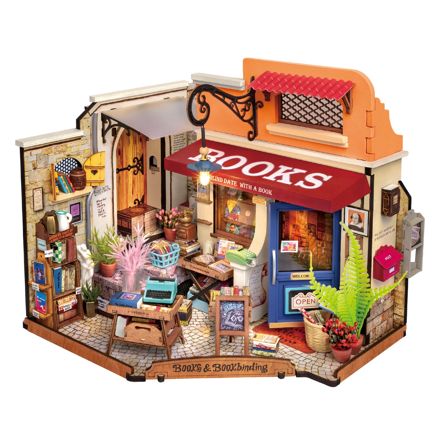 Corner Bookstore DIY Model Kit