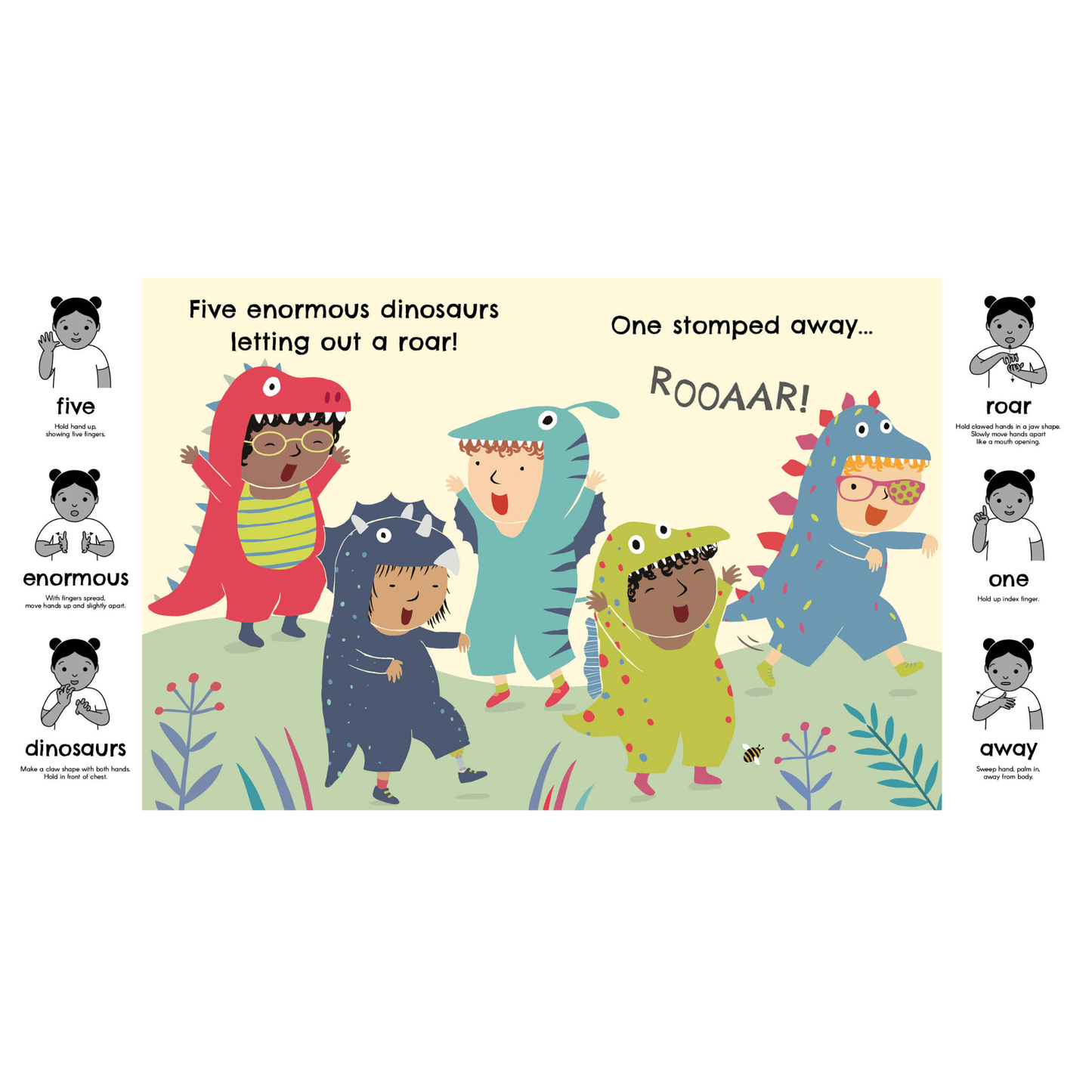 Sign and Rhyme: Five Enormous Dinosaurs (with BSL)