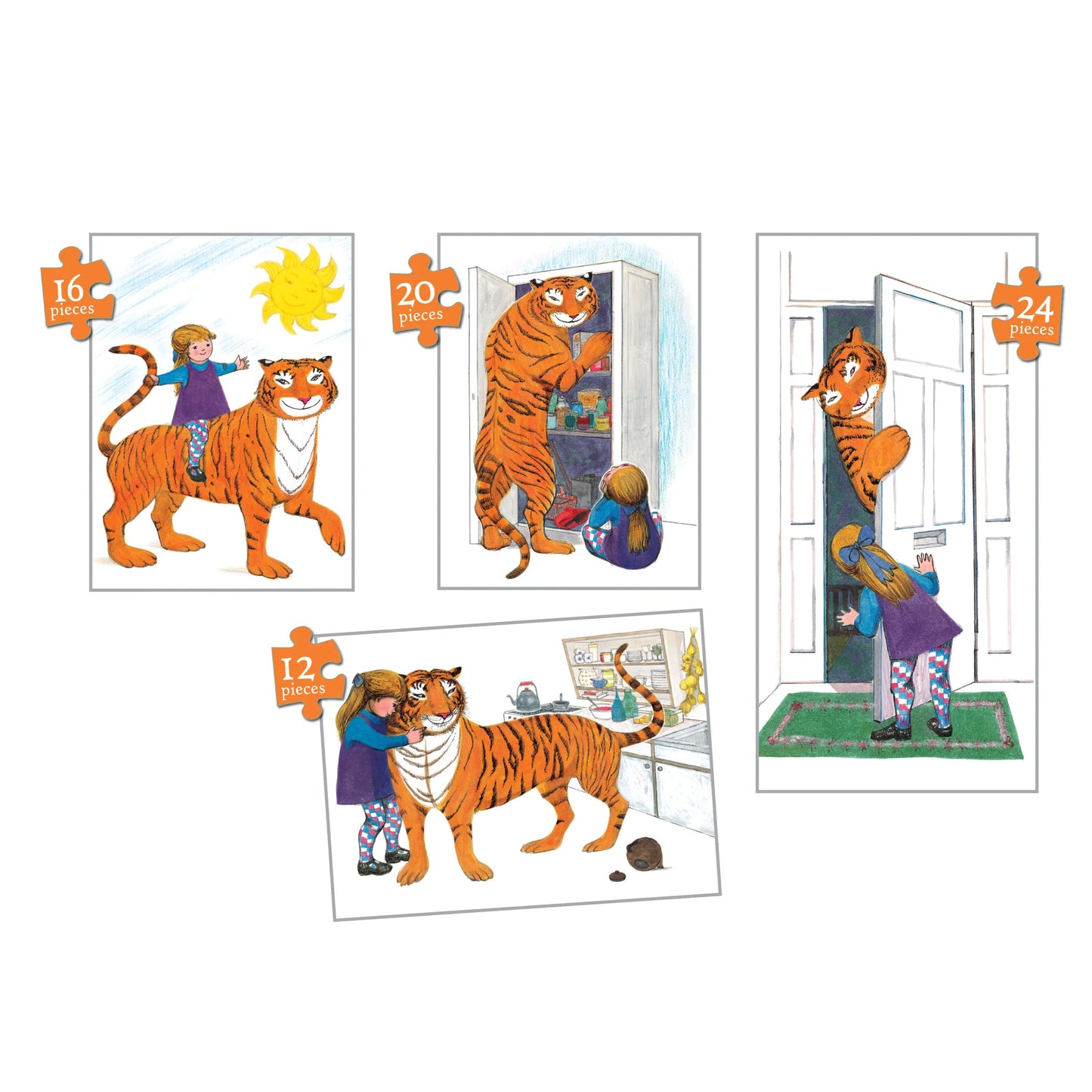 The Tiger Who Came to Tea 4-in-1 puzzle