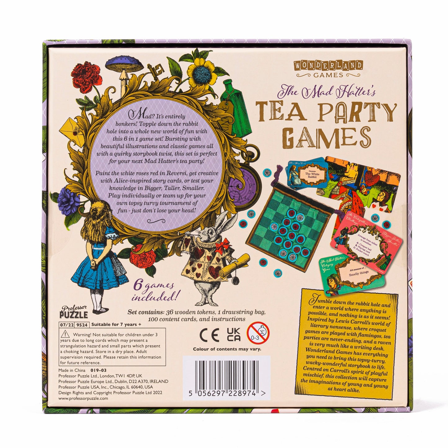 Mad Hatter's Tea Party Games Set