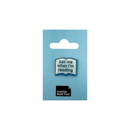 Ask me what I am reading pin badge bundle