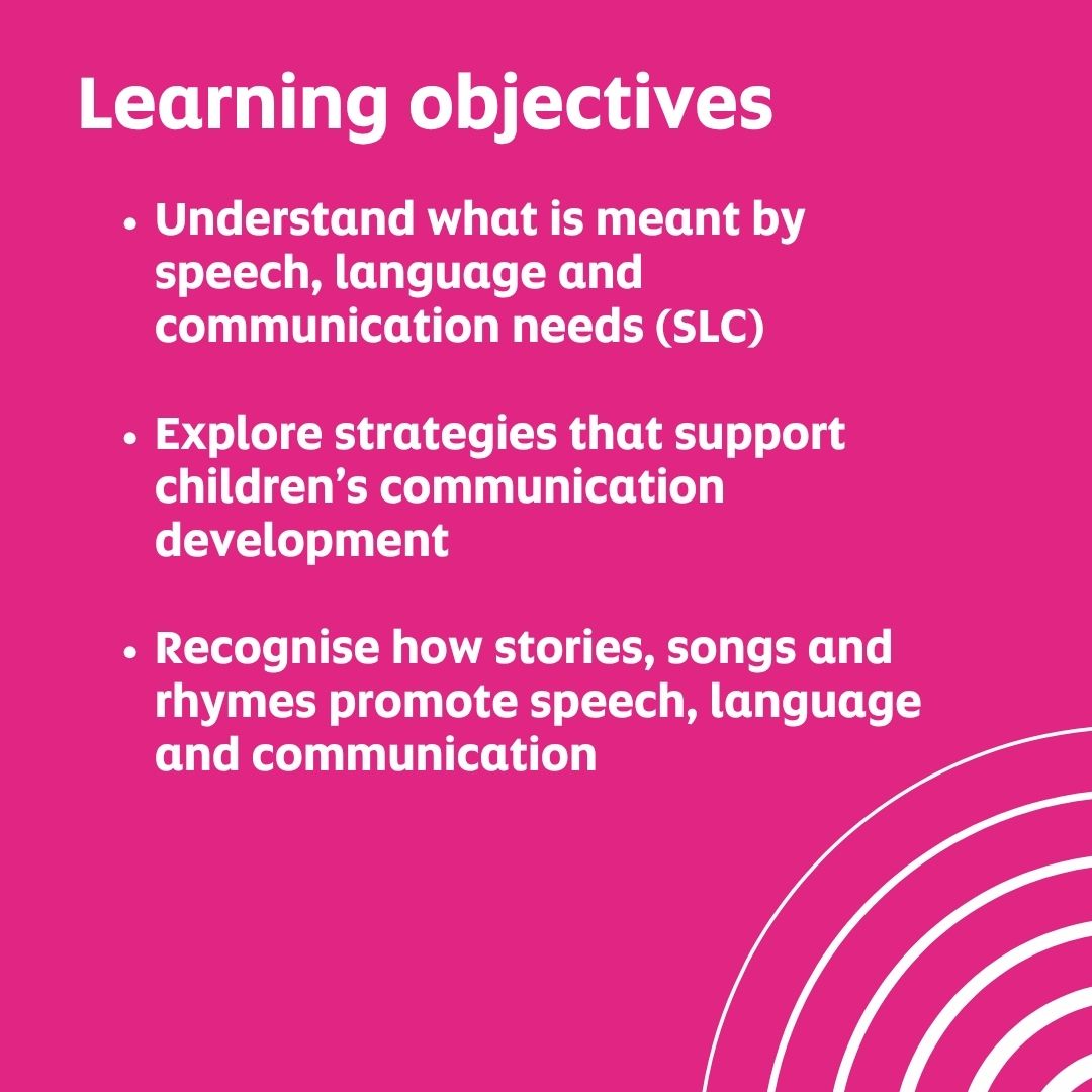 Speech, language and communication: Supporting inclusion through stories, songs and rhymes