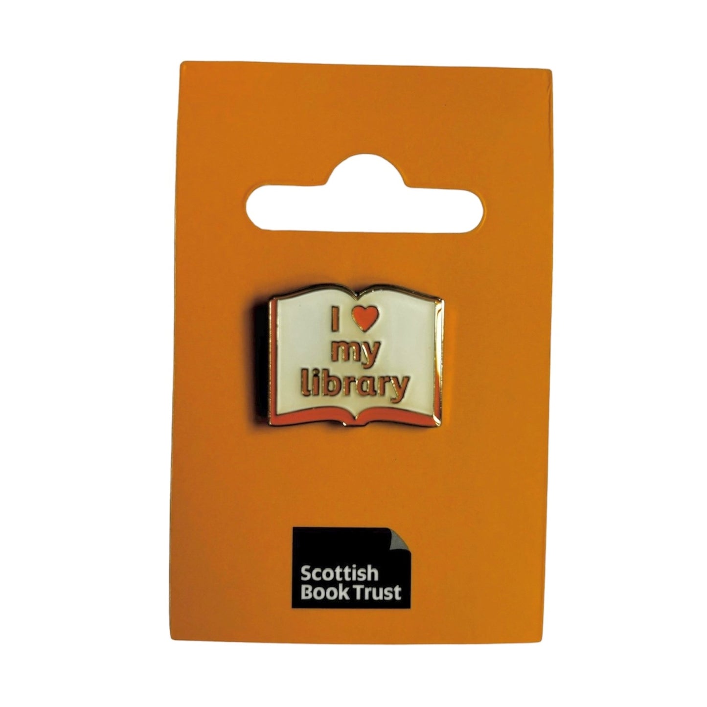 'I ❤ my library' pin badge