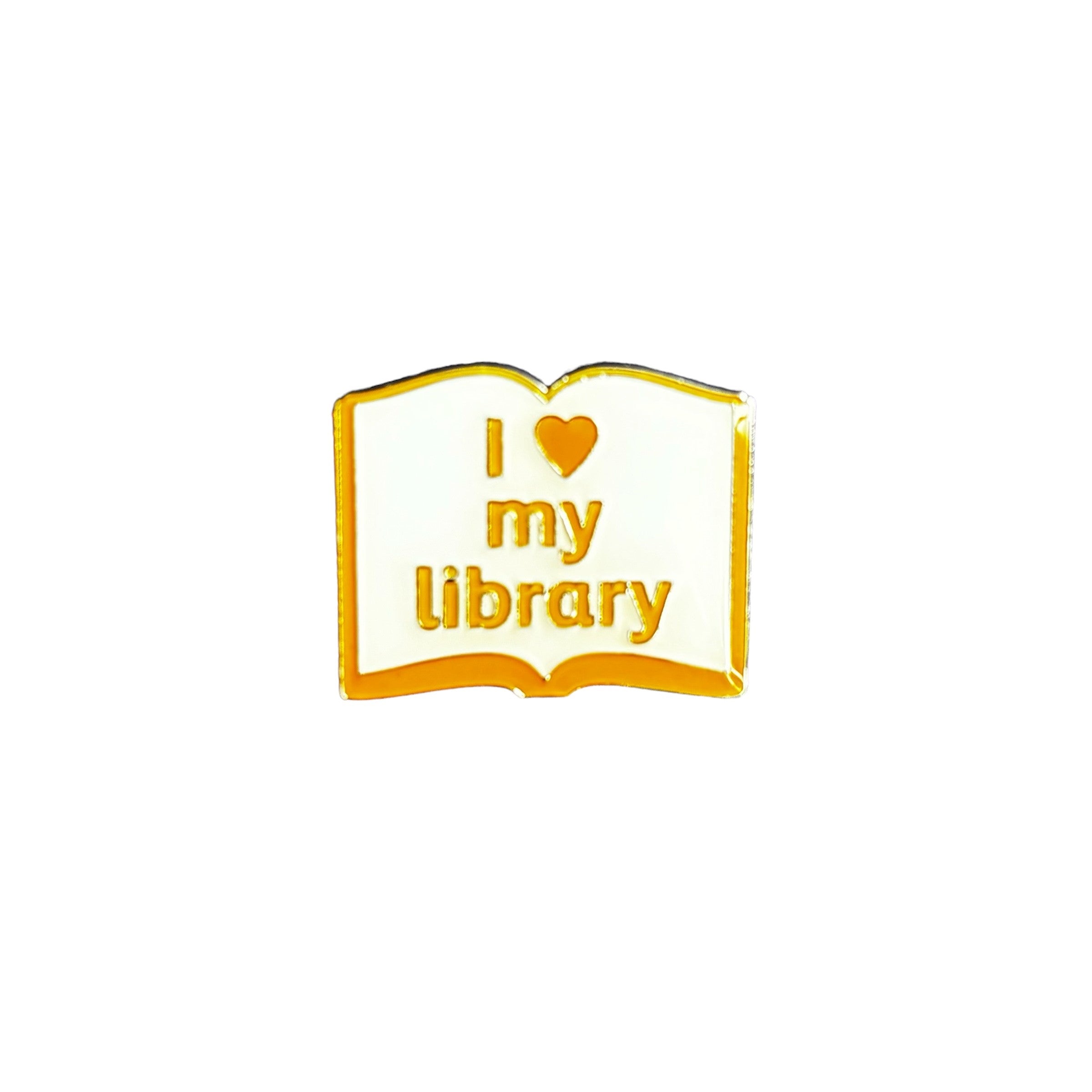 'I my library' pin badge – scottishbooktrust