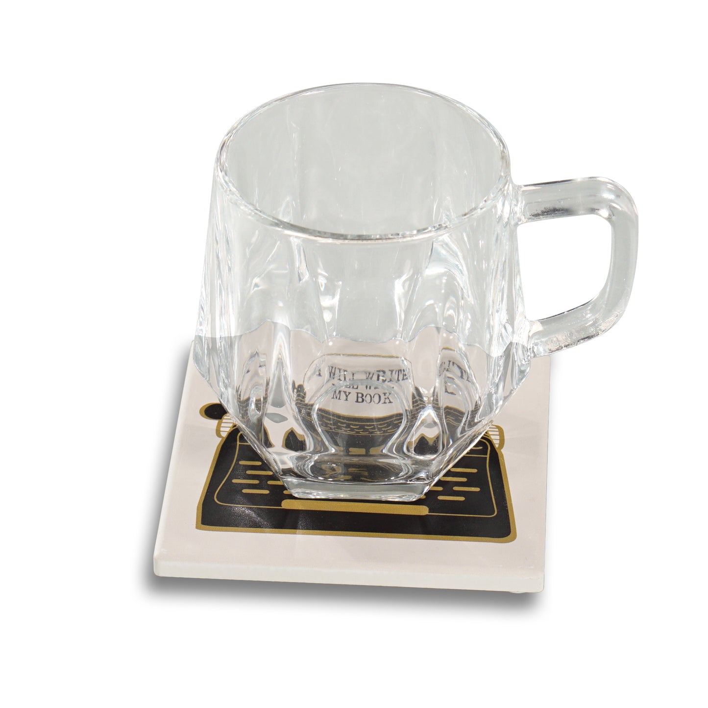 I Will Write My Book coaster
