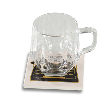 I Will Write My Book coaster