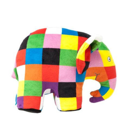 Elmer soft toy