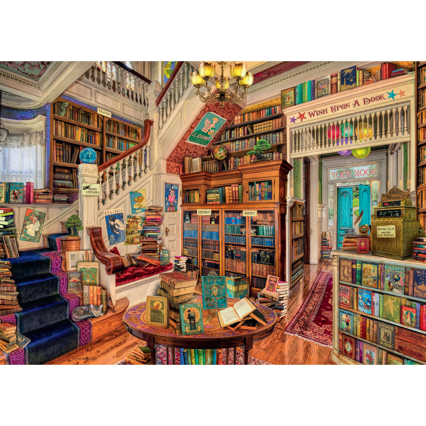 Fantasy Bookshop 1,000pc jigsaw puzzle