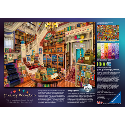 Fantasy Bookshop 1,000pc jigsaw puzzle