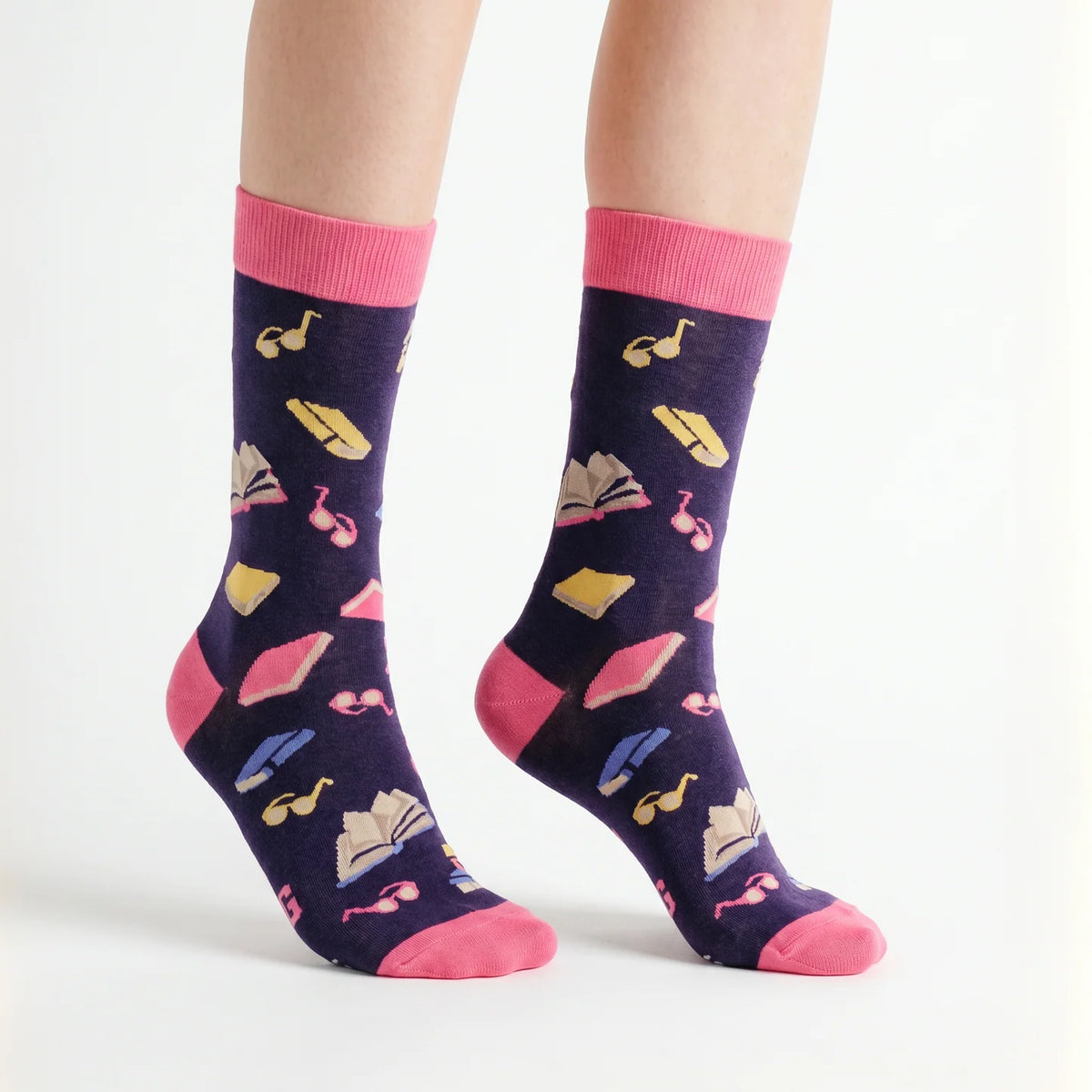 Shelf Control reading socks