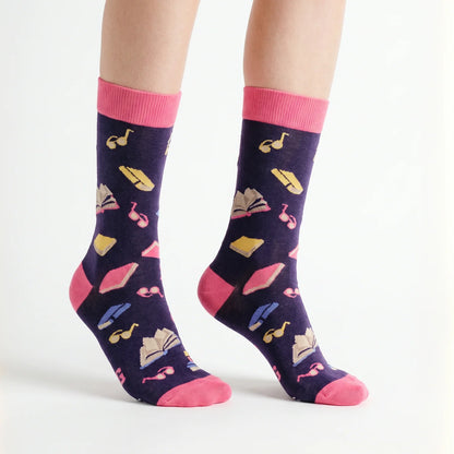 Shelf Control reading socks