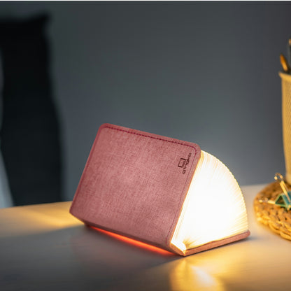Blush Pink Fabric Mini Smart Book Light