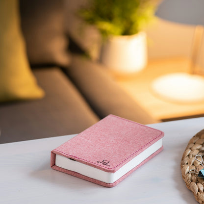 Blush Pink Fabric Mini Smart Book Light