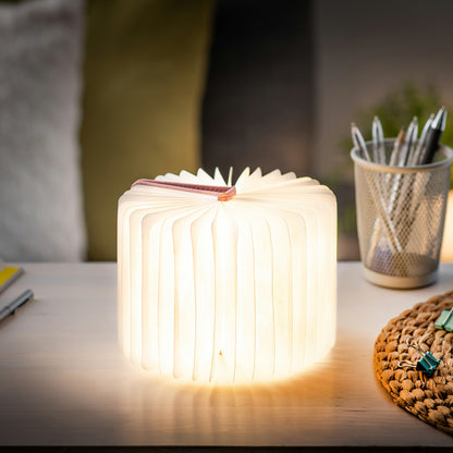 Blush Pink Fabric Mini Smart Book Light