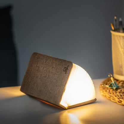 Brown Fabric Mini Smart Book Light