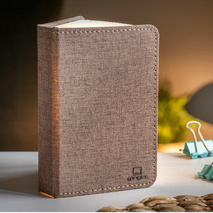 Brown Fabric Mini Smart Book Light