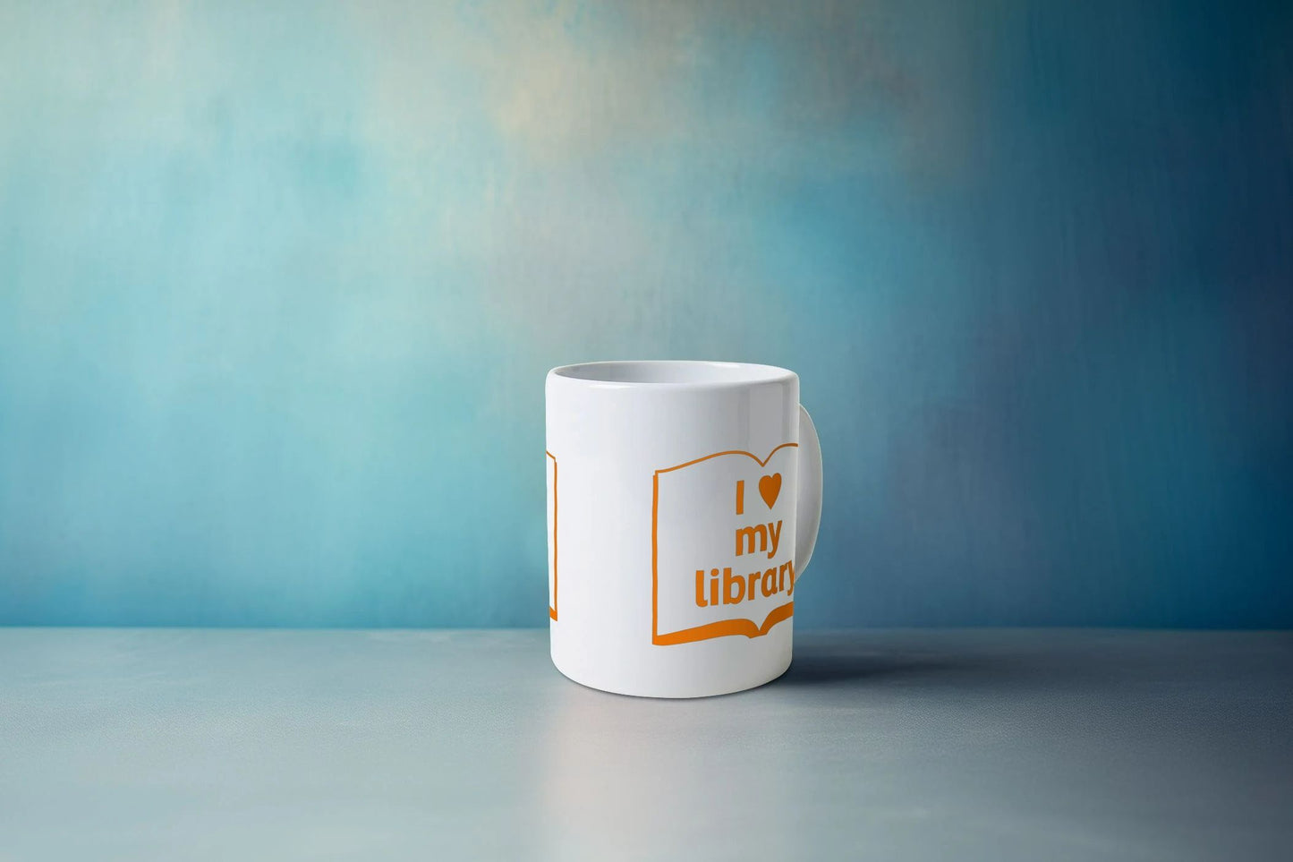 'I love my library' mug