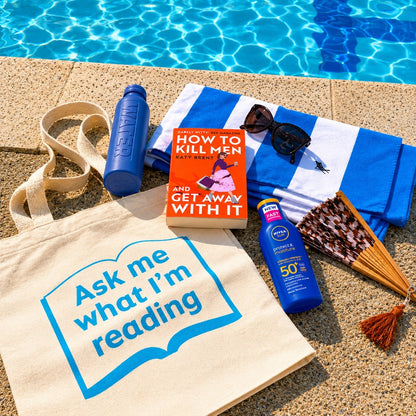 'Ask me what I'm reading' tote bag
