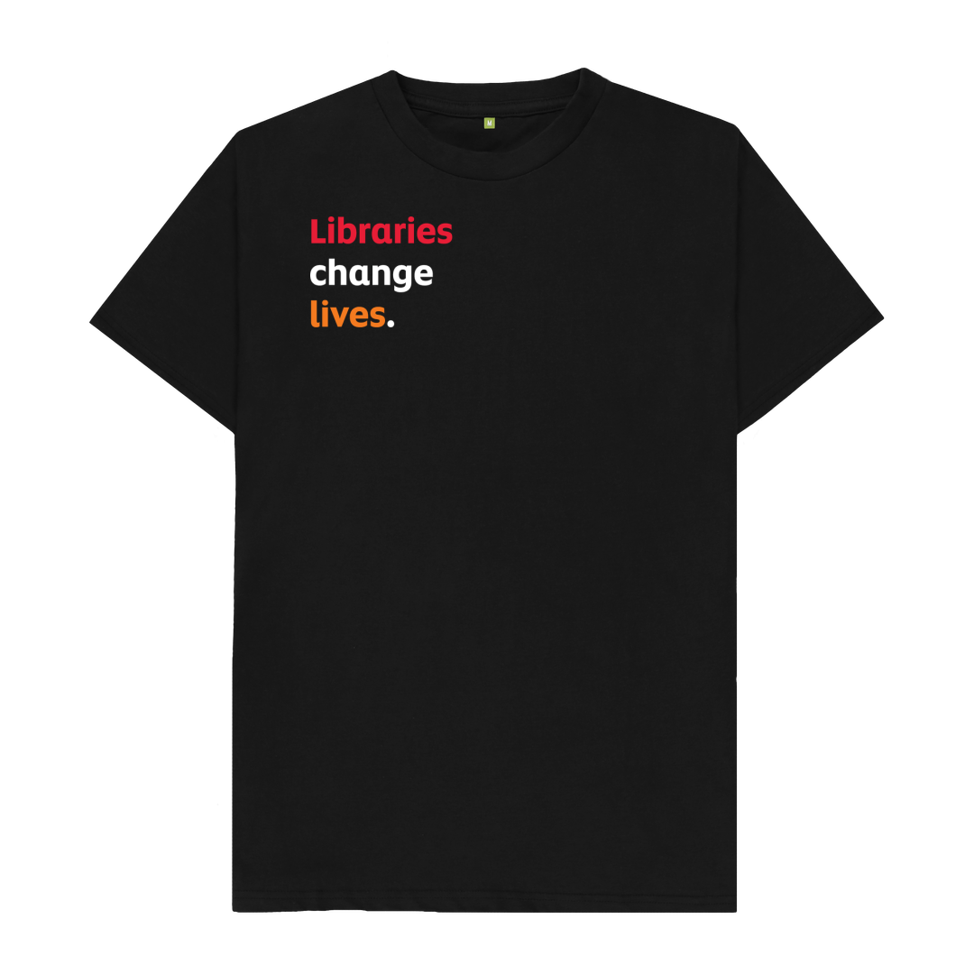 Men's T-shirt – Libraries change lives (black)