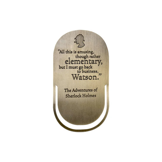 Sherlock Holmes metal bookmark