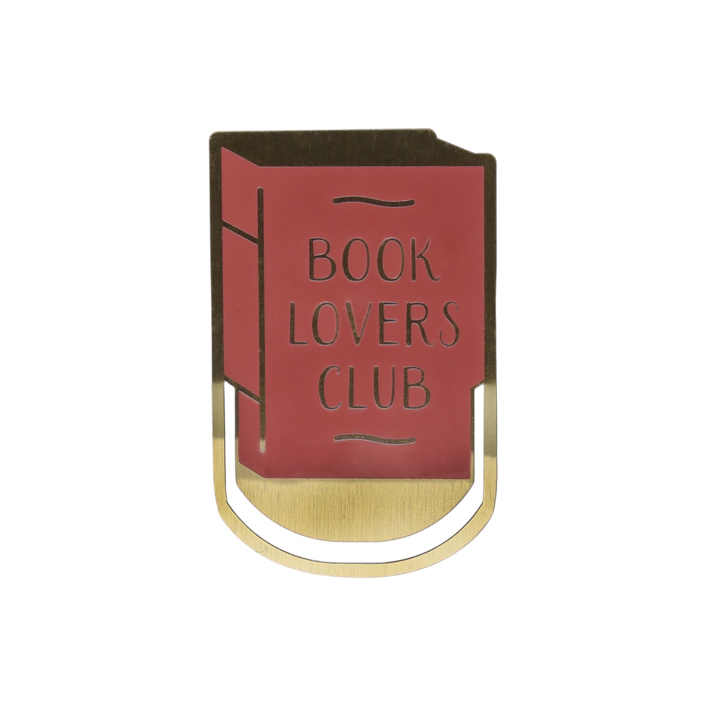 Book Lovers Club metal bookmark
