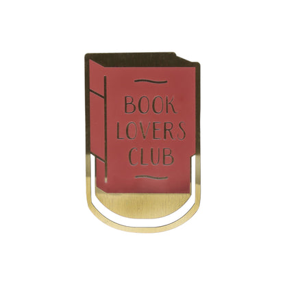 Book Lovers Club metal bookmark