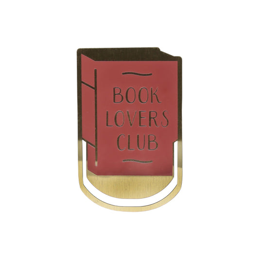 Book Lovers Club metal bookmark