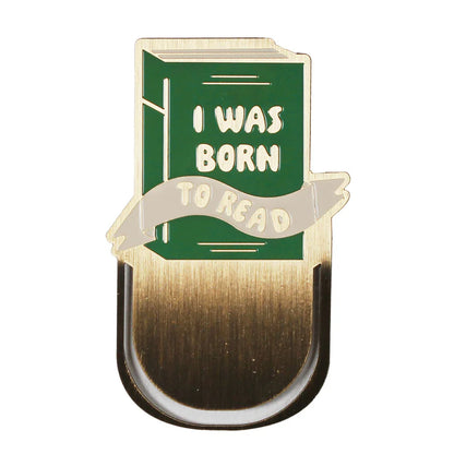 Born to Read metal bookmark