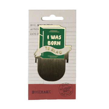 Born to Read metal bookmark